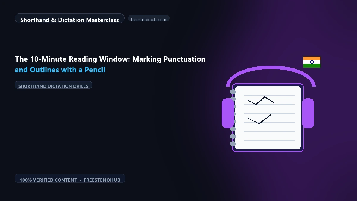 The 10-Minute Reading Window: Marking Punctuation and Outlines with a Pencil