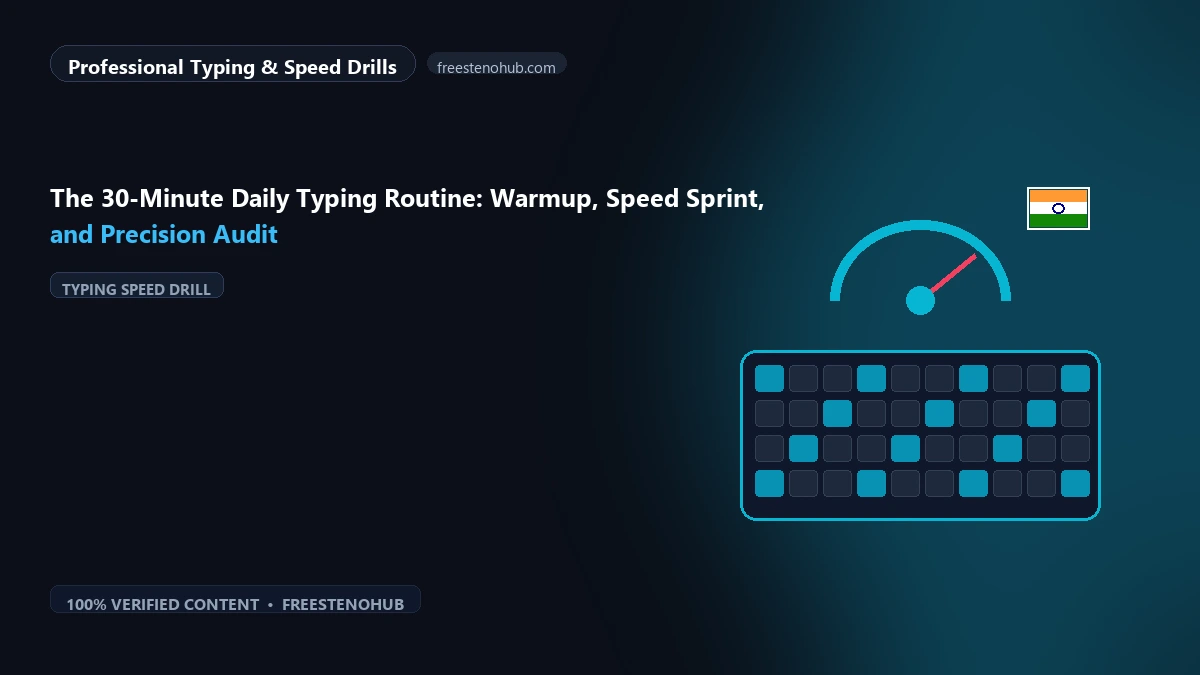 The 30-Minute Daily Typing Routine: Warmup, Speed Sprint, and Precision Audit