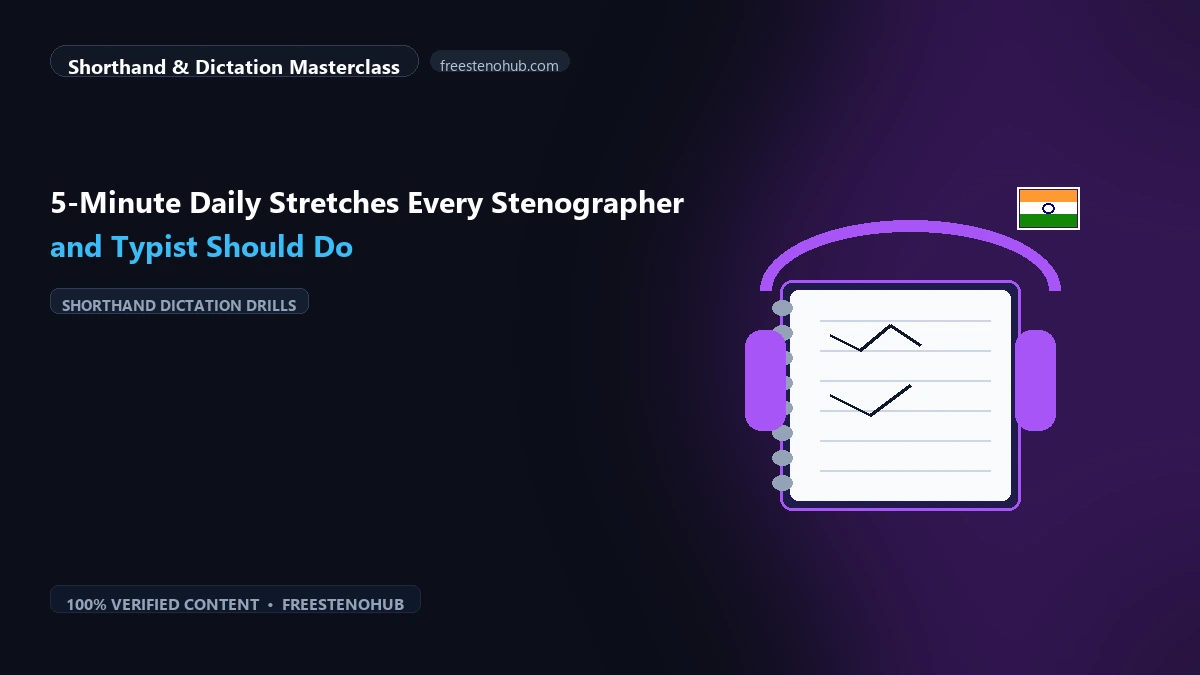 5-Minute Daily Stretches Every Stenographer and Typist Should Do
