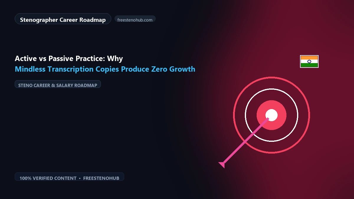 Active vs Passive Practice: Why Mindless Transcription Copies Produce Zero Growth