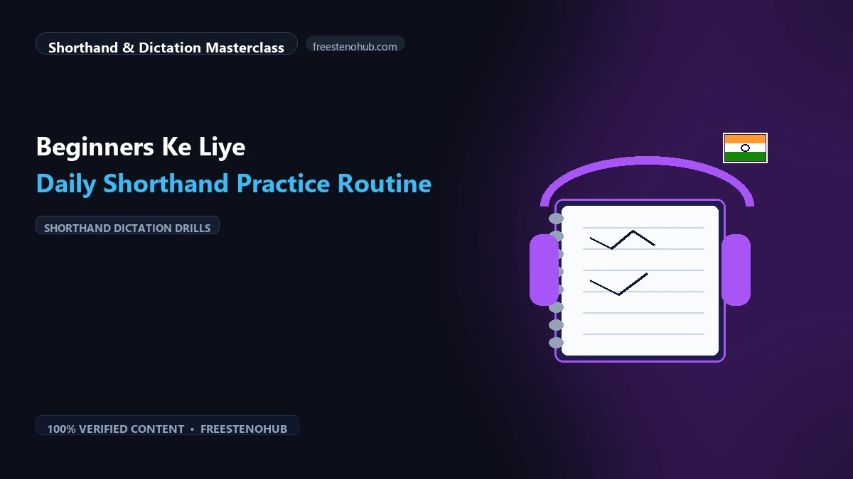 Beginners Ke Liye Daily Shorthand Practice Routine