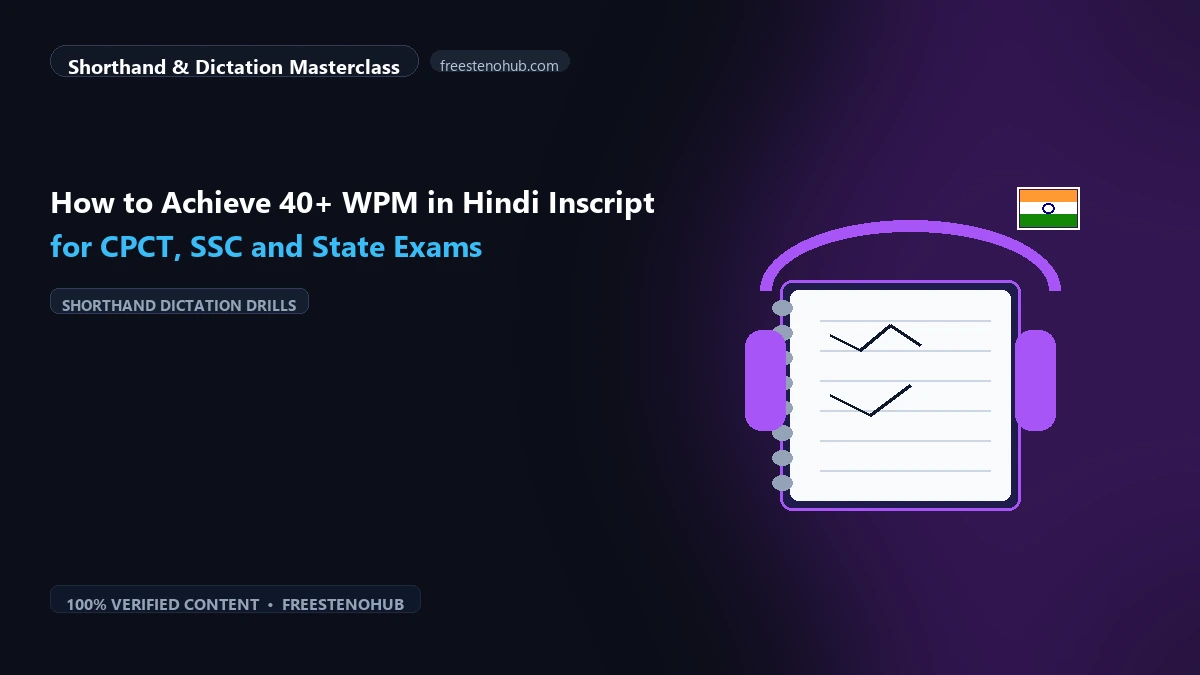 How to Achieve 40+ WPM in Hindi Inscript for CPCT, SSC and State Exams