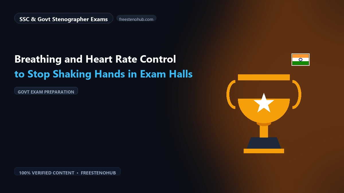 Breathing and Heart Rate Control to Stop Shaking Hands in Exam Halls