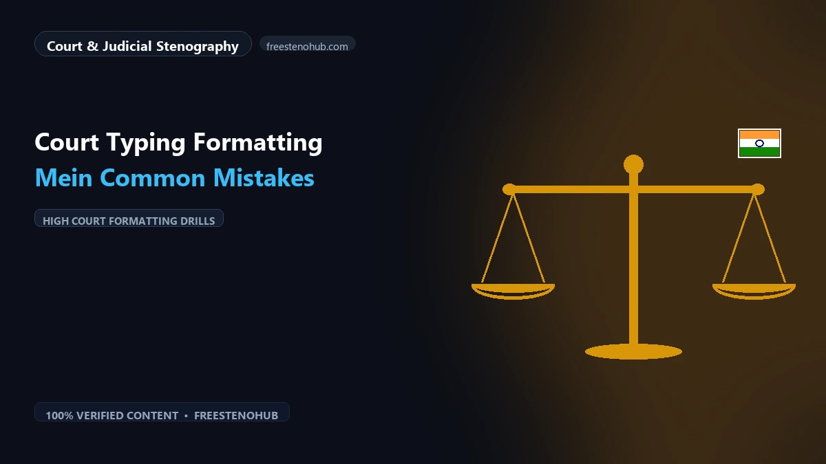 Court Typing Formatting Mein Common Mistakes