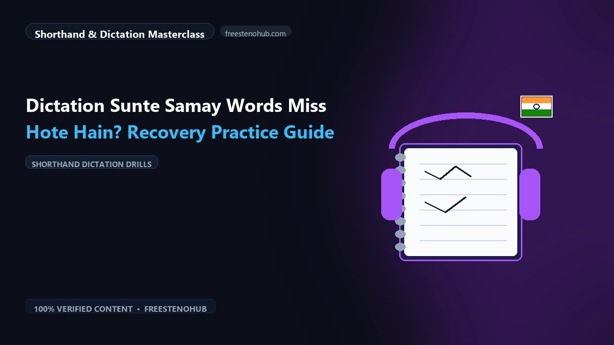 Dictation Sunte Samay Words Miss Hote Hain? Recovery Practice Guide
