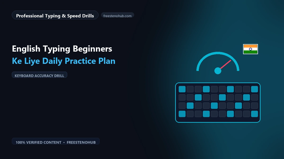English Typing Beginners Ke Liye Daily Practice Plan