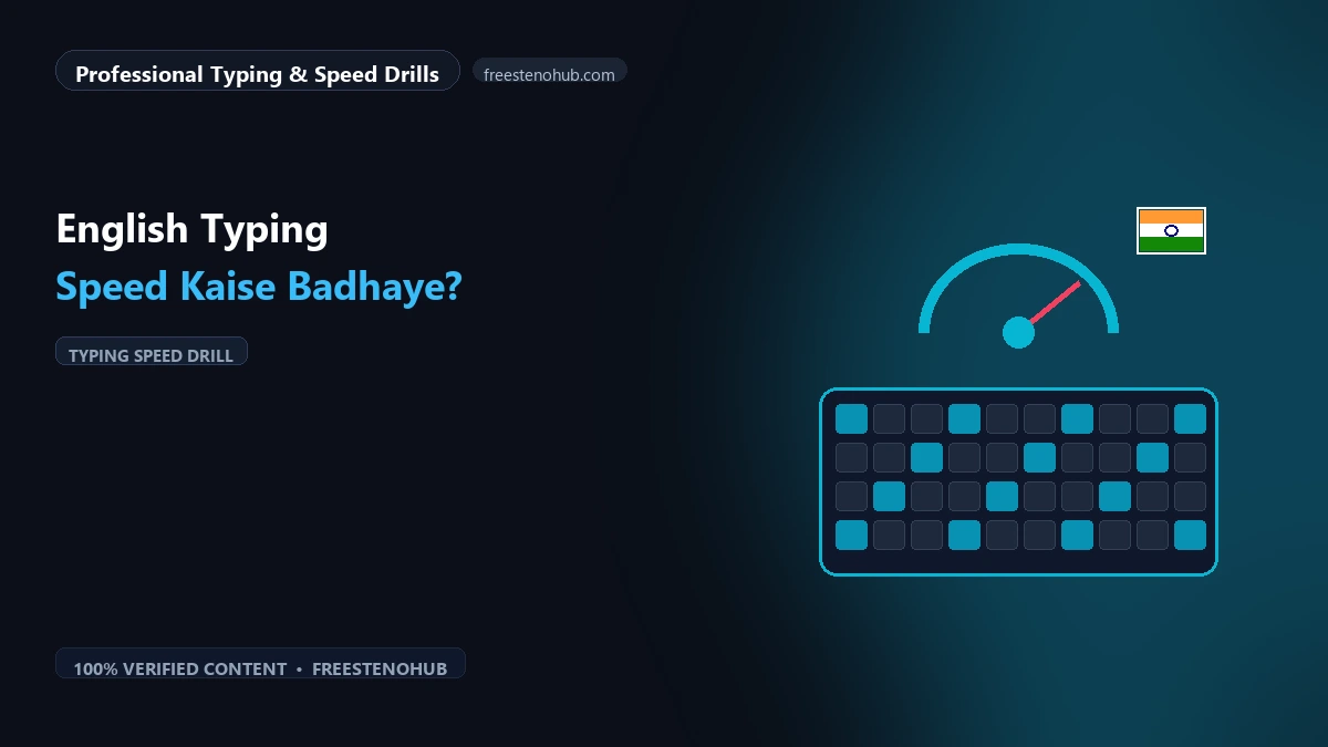 English Typing Speed Kaise Badhaye?