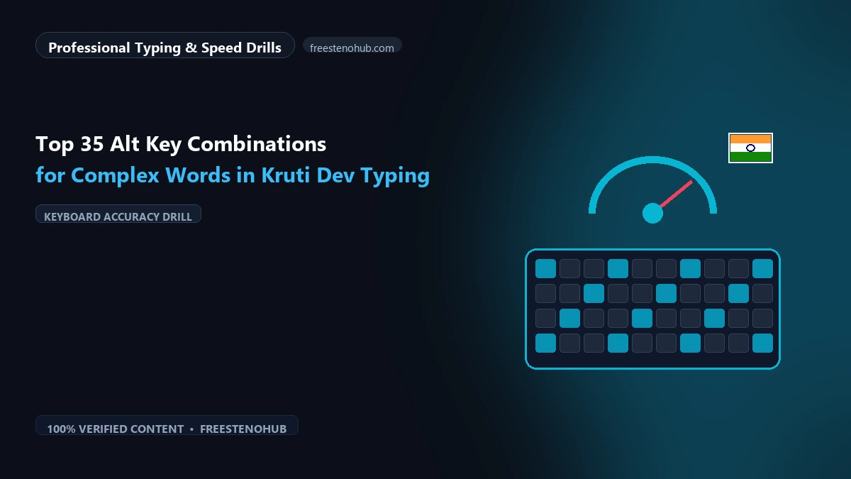 Top 35 Alt Key Combinations for Complex Words in Kruti Dev Typing