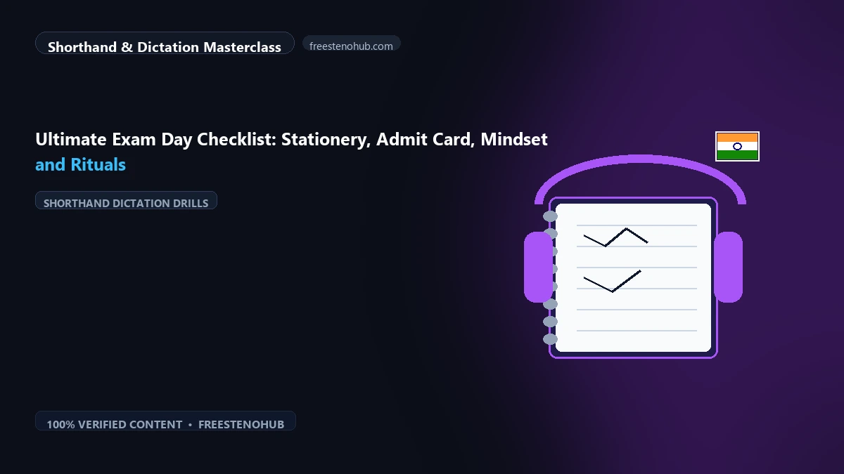 Ultimate Exam Day Checklist: Stationery, Admit Card, Mindset and Rituals