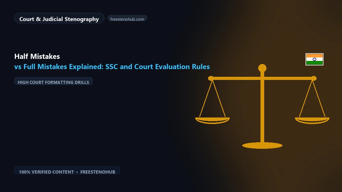 Half Mistakes vs Full Mistakes Explained: SSC and Court Evaluation Rules