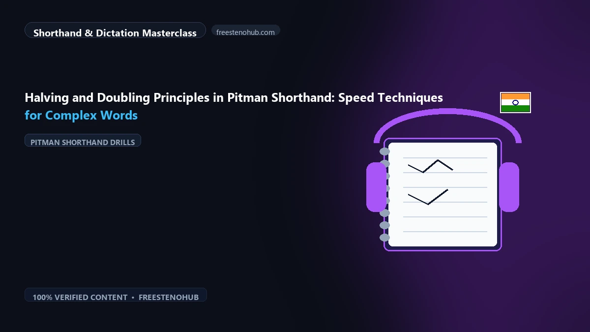 Halving and Doubling Principles in Pitman Shorthand: Speed Techniques for Complex Words