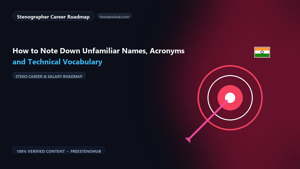 How to Note Down Unfamiliar Names, Acronyms and Technical Vocabulary