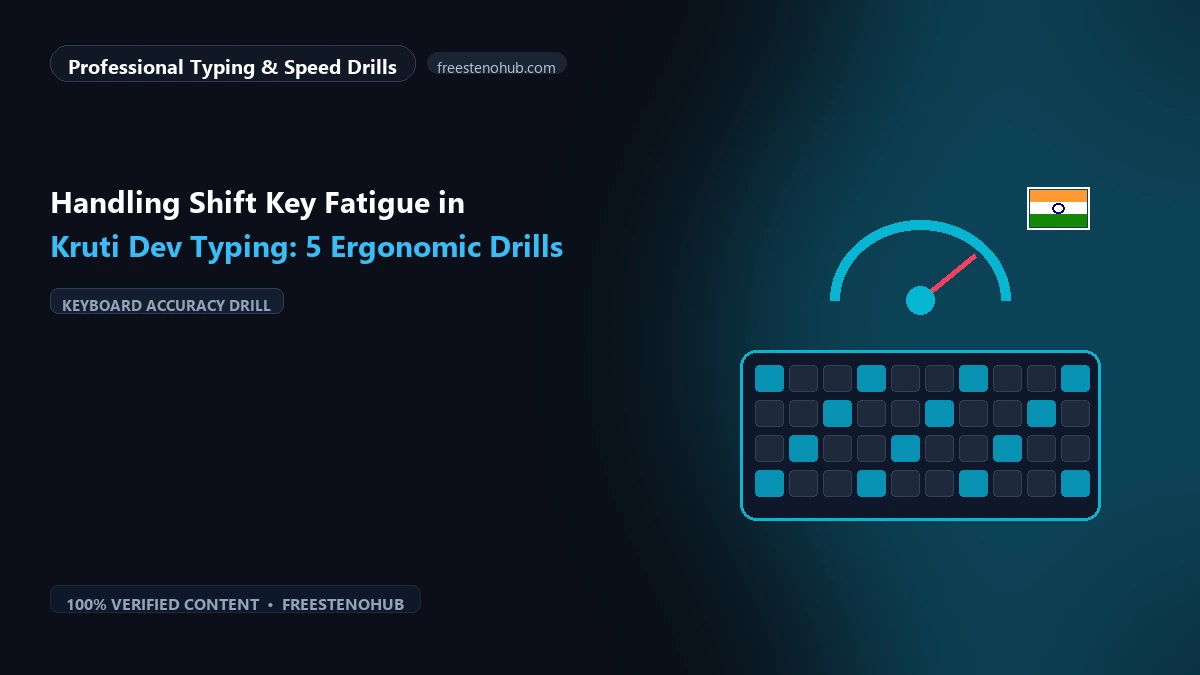 Handling Shift Key Fatigue in Kruti Dev Typing: 5 Ergonomic Drills