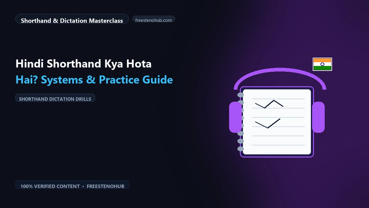 Hindi Shorthand Kya Hota Hai? Systems & Practice Guide