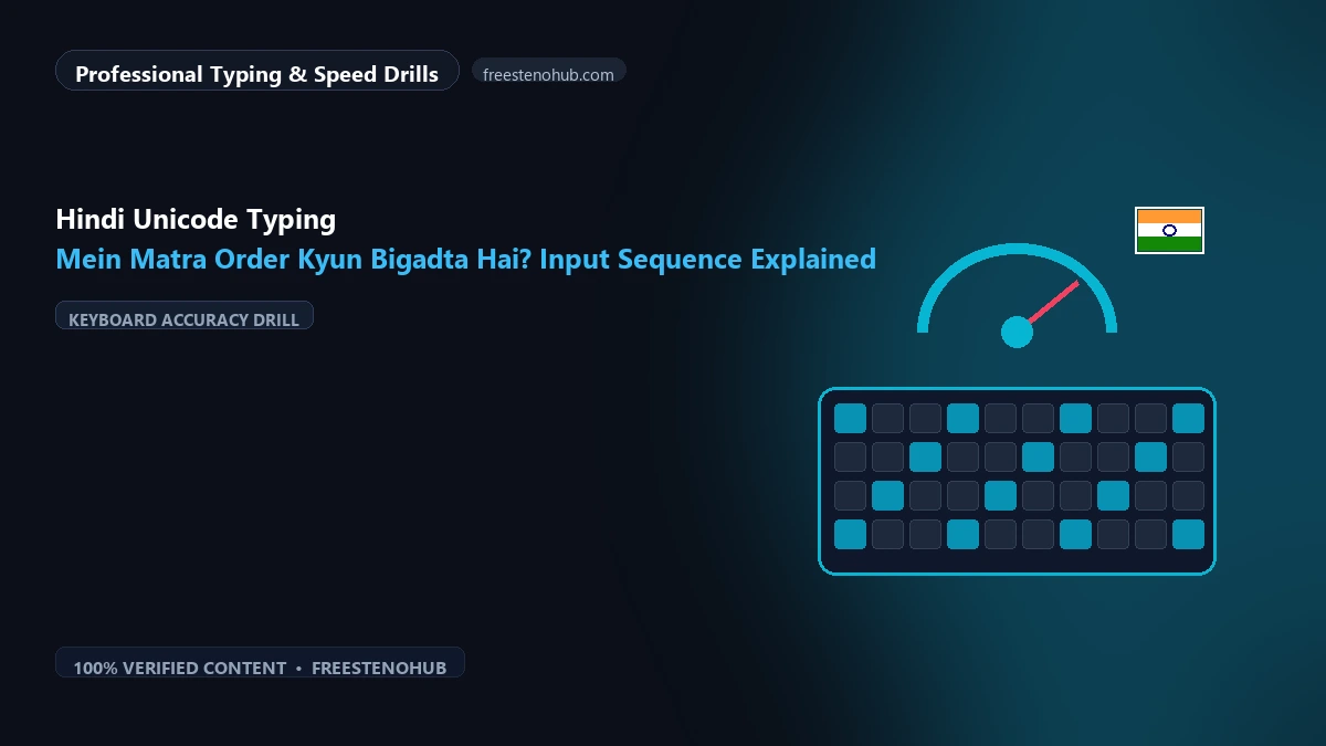 Hindi Unicode Typing Mein Matra Order Kyun Bigadta Hai? Input Sequence Explained