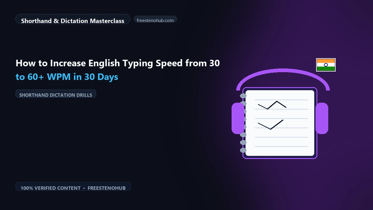 How to Increase English Typing Speed from 30 to 60+ WPM in 30 Days