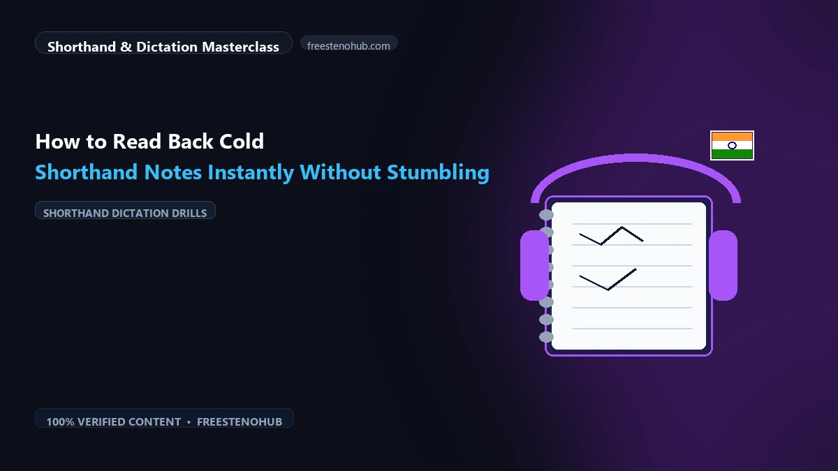 How to Read Back Cold Shorthand Notes Instantly Without Stumbling