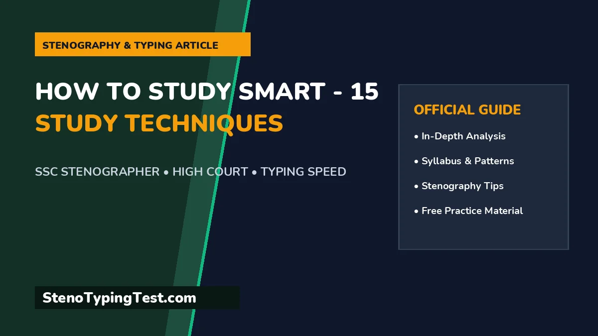 How to Study Smart - 15 Study Techniques