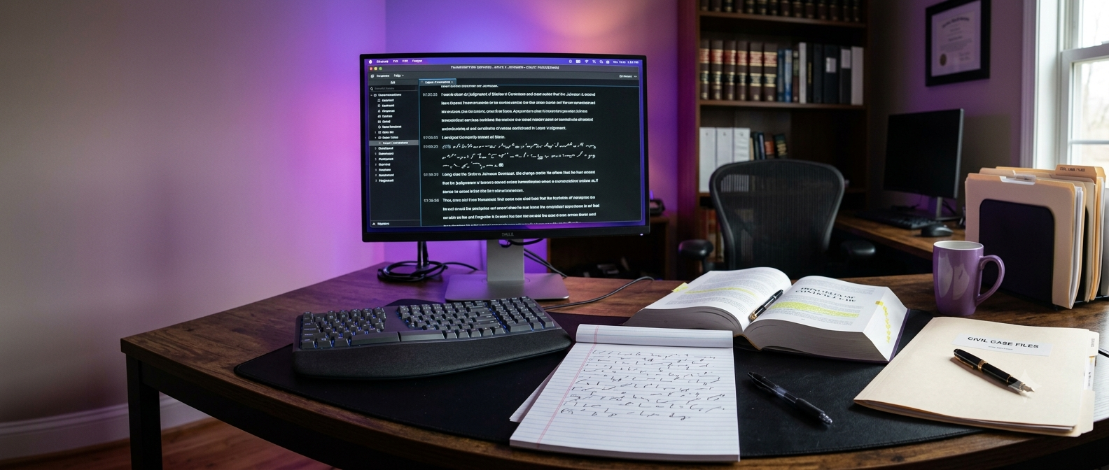 Court Stenographer Legal Dictation: Master Outlines & Speed