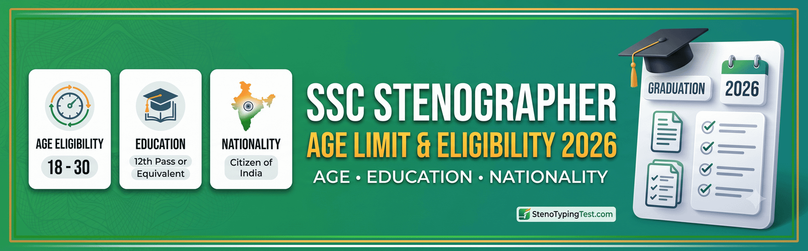 SSC Stenographer Age Limit – Eligibility Criteria 2026