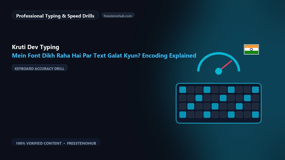 Kruti Dev Typing Mein Font Dikh Raha Hai Par Text Galat Kyun? Encoding Explained