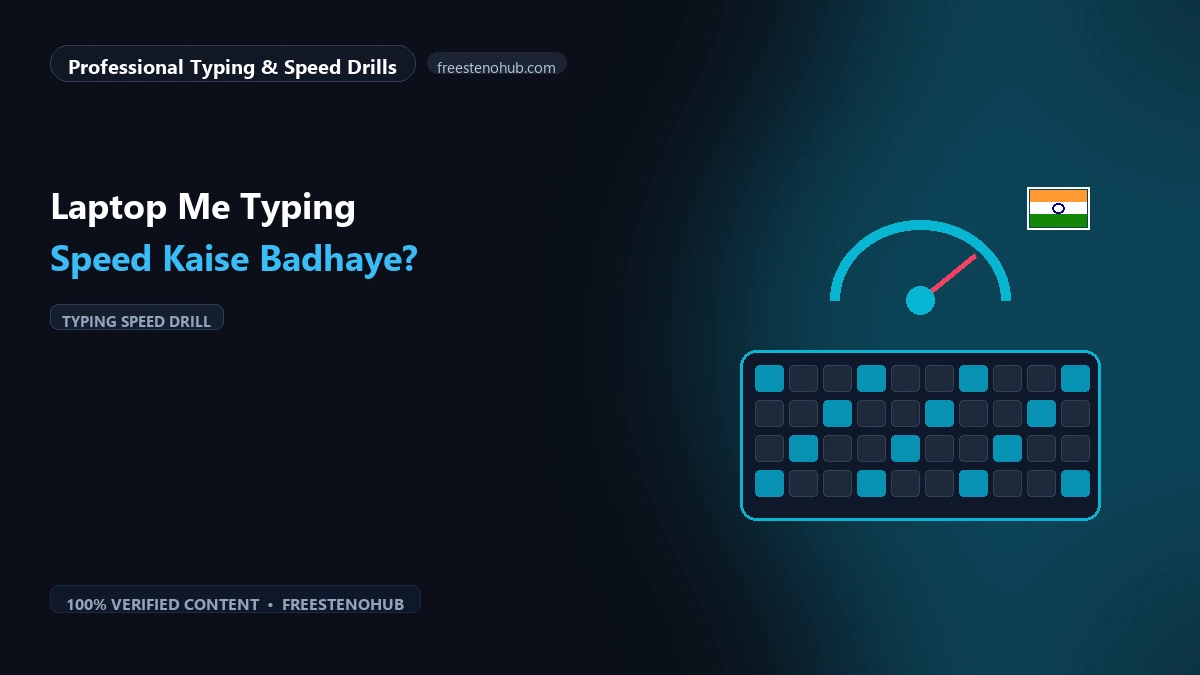 Laptop Me Typing Speed Kaise Badhaye?