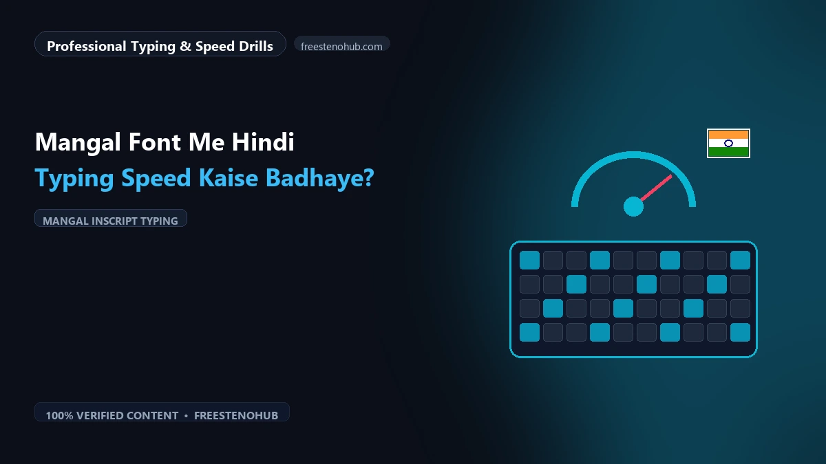 Mangal Font Me Hindi Typing Speed Kaise Badhaye?