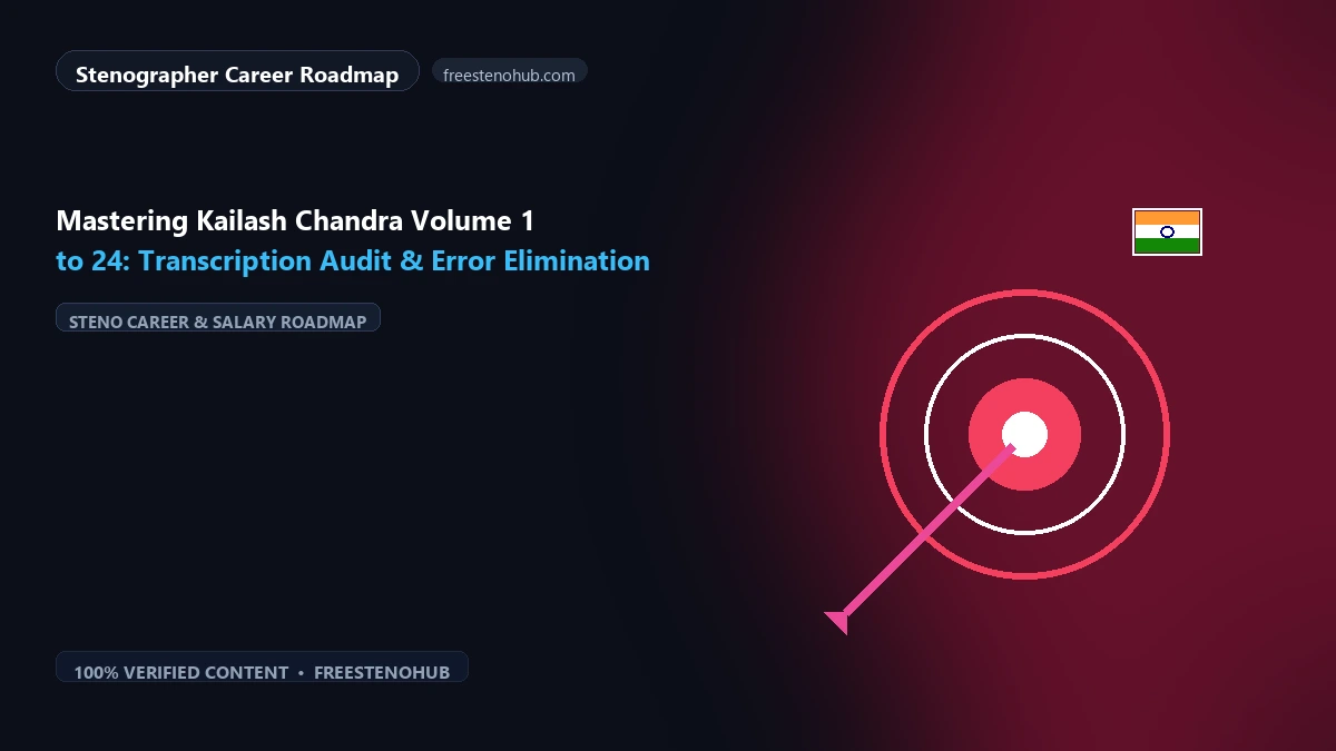 Mastering Kailash Chandra Volume 1 to 24: Transcription Audit & Error Elimination