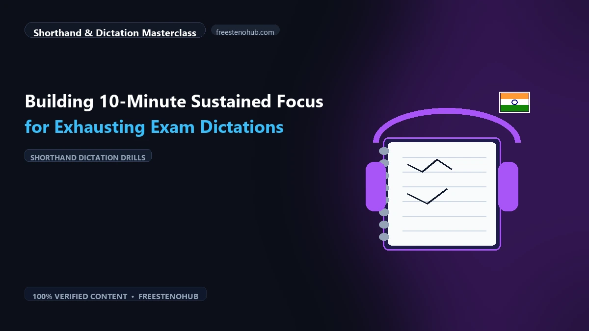 Building 10-Minute Sustained Focus for Exhausting Exam Dictations