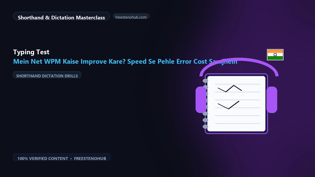 Typing Test Mein Net WPM Kaise Improve Kare? Speed Se Pehle Error Cost Samjhein