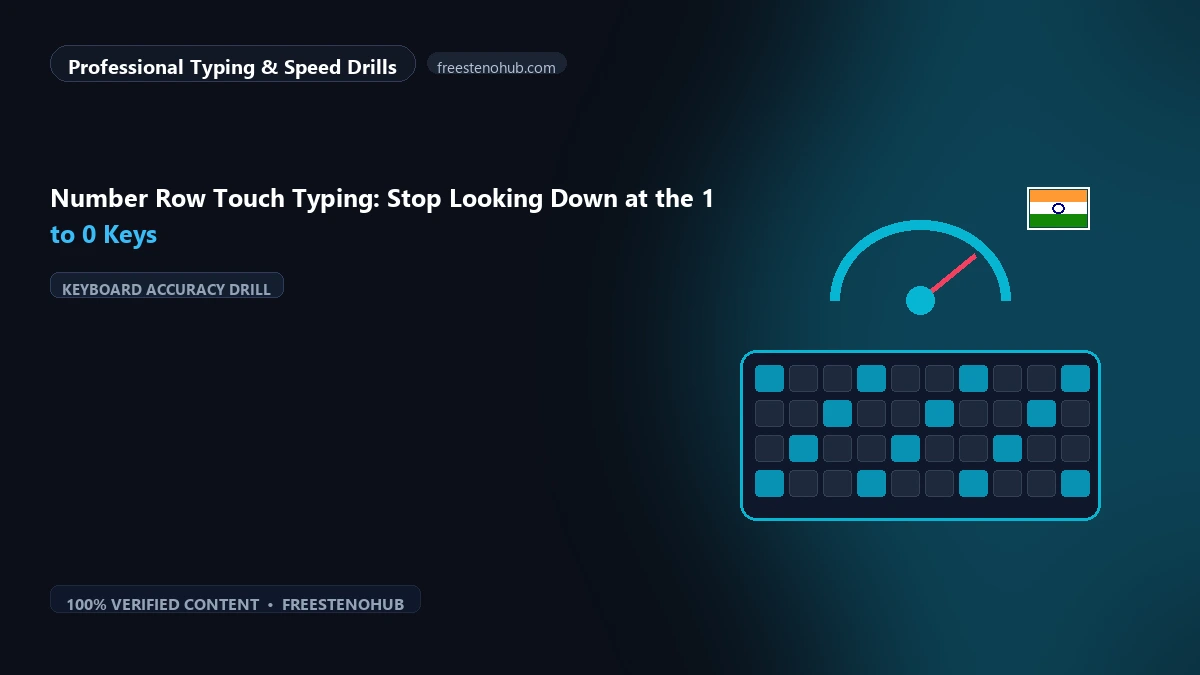 Number Row Touch Typing: Stop Looking Down at the 1 to 0 Keys