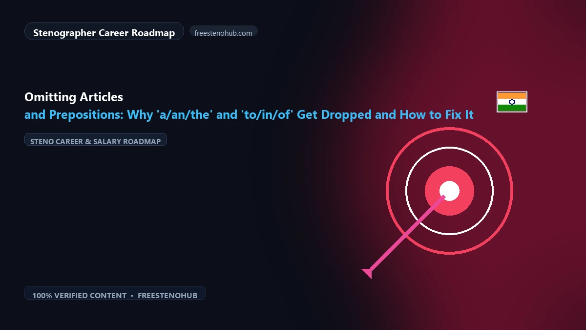 Omitting Articles and Prepositions: Why 'a/an/the' and 'to/in/of' Get Dropped and How to Fix It