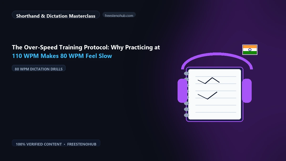 The Over-Speed Training Protocol: Why Practicing at 110 WPM Makes 80 WPM Feel Slow