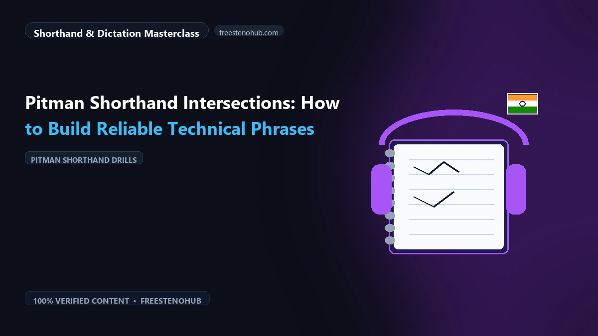 Pitman Shorthand Intersections: How to Build Reliable Technical Phrases