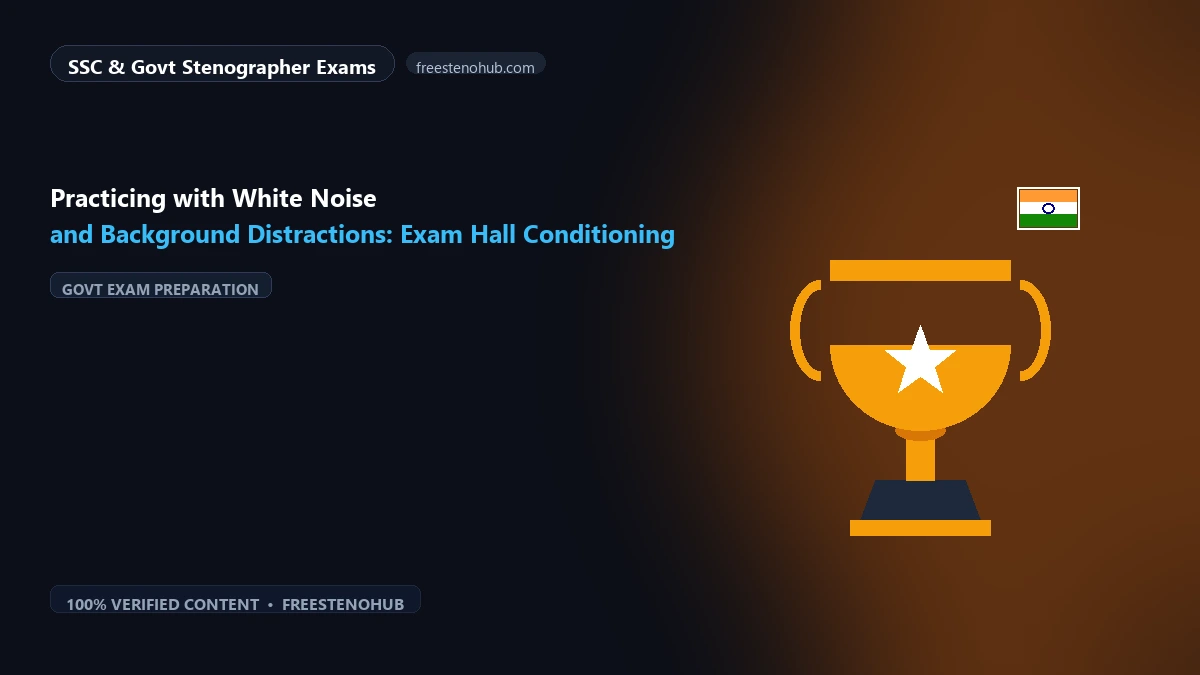 Practicing with White Noise and Background Distractions: Exam Hall Conditioning
