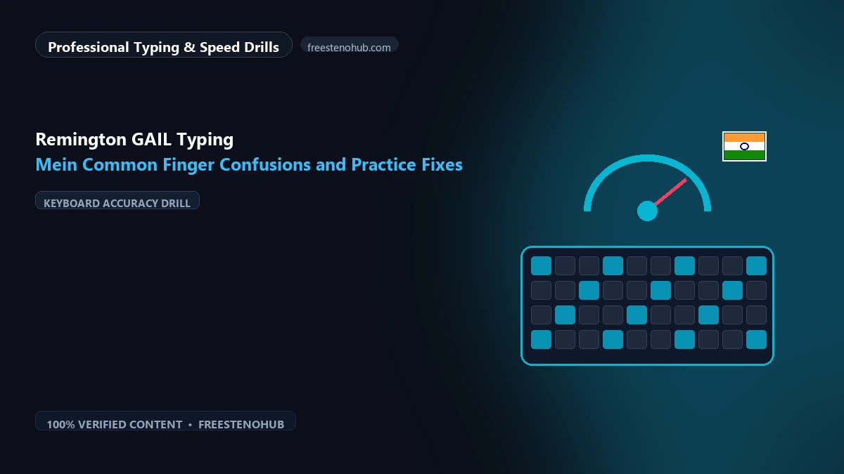 Remington GAIL Typing Mein Common Finger Confusions and Practice Fixes