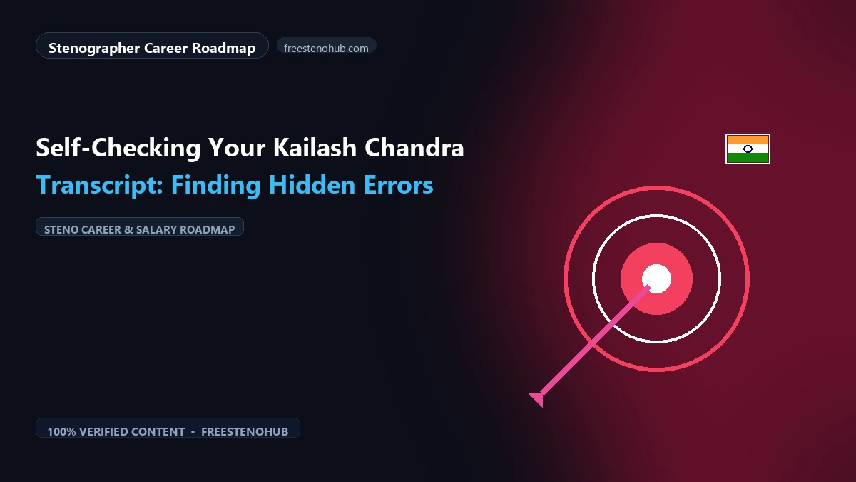 Self-Checking Your Kailash Chandra Transcript: Finding Hidden Errors