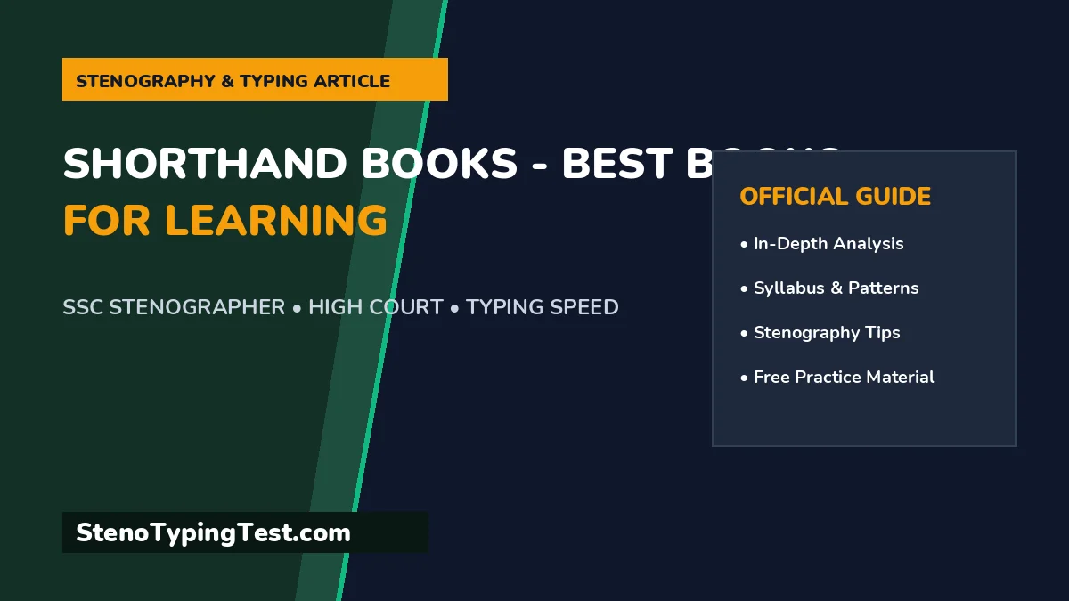 Shorthand Books - Best Books for Learning