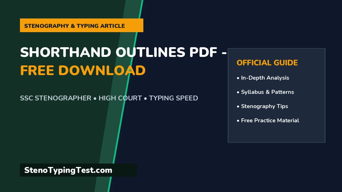 Shorthand Outlines PDF - Free Download