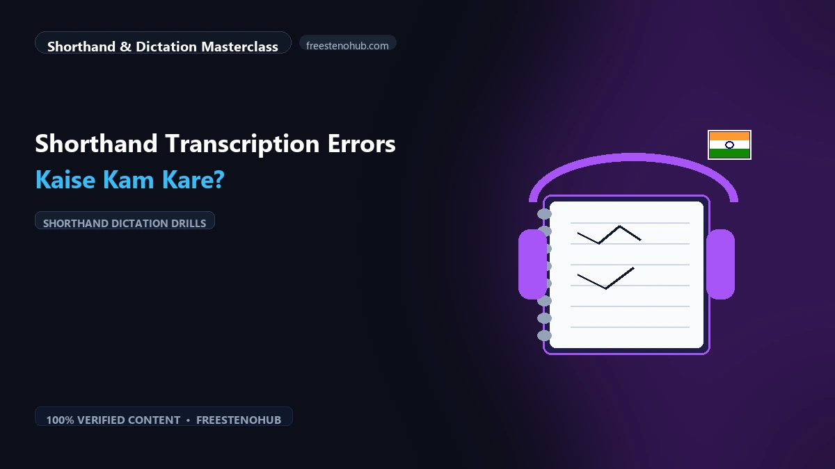 Shorthand Transcription Errors Kaise Kam Kare?