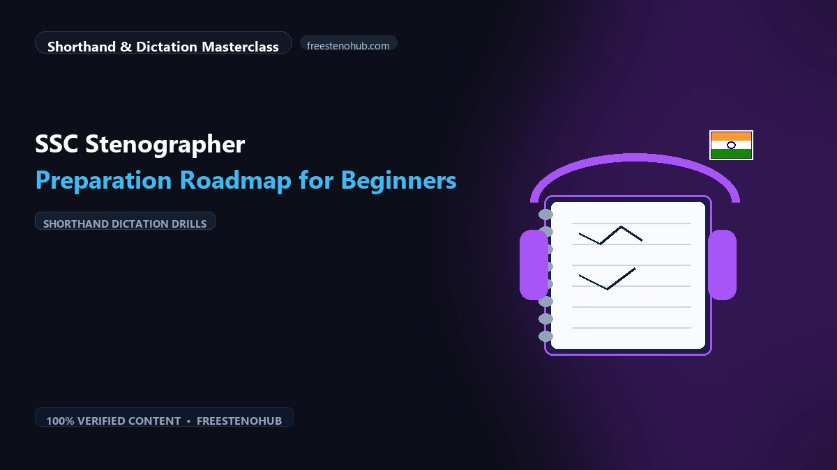 SSC Stenographer Preparation Roadmap for Beginners