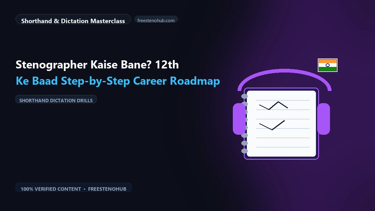 Stenographer Kaise Bane? 12th Ke Baad Step-by-Step Career Roadmap