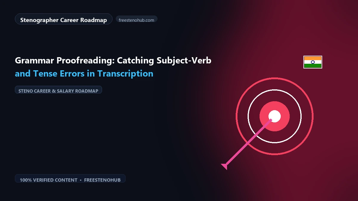 Grammar Proofreading: Catching Subject-Verb and Tense Errors in Transcription