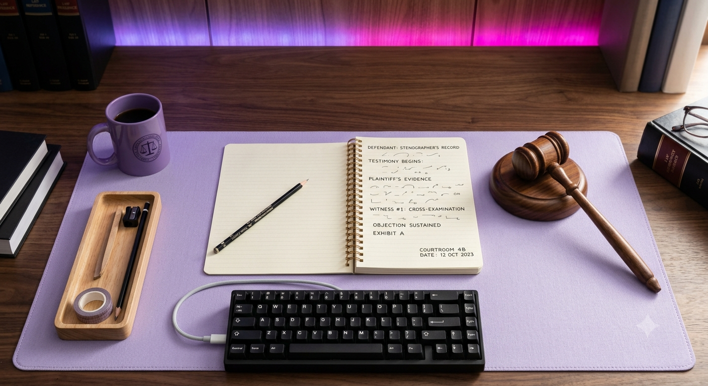 Court Stenographer Legal Dictation: Master Outlines & Speed