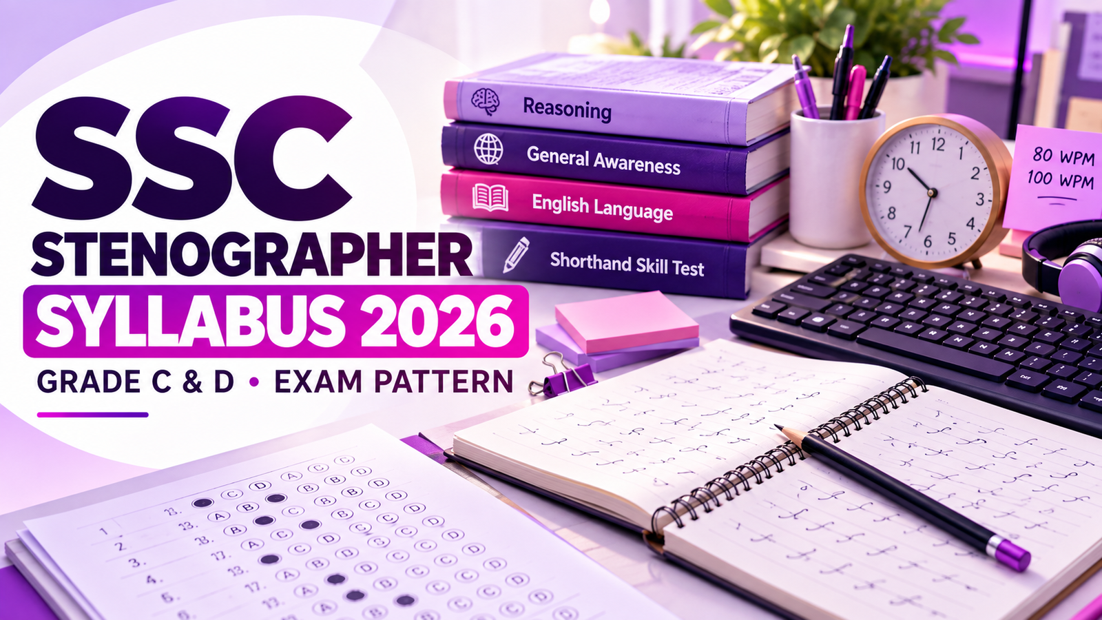 SSC Stenographer Syllabus 2026 & Exam Pattern: Grade C and D Complete Guide