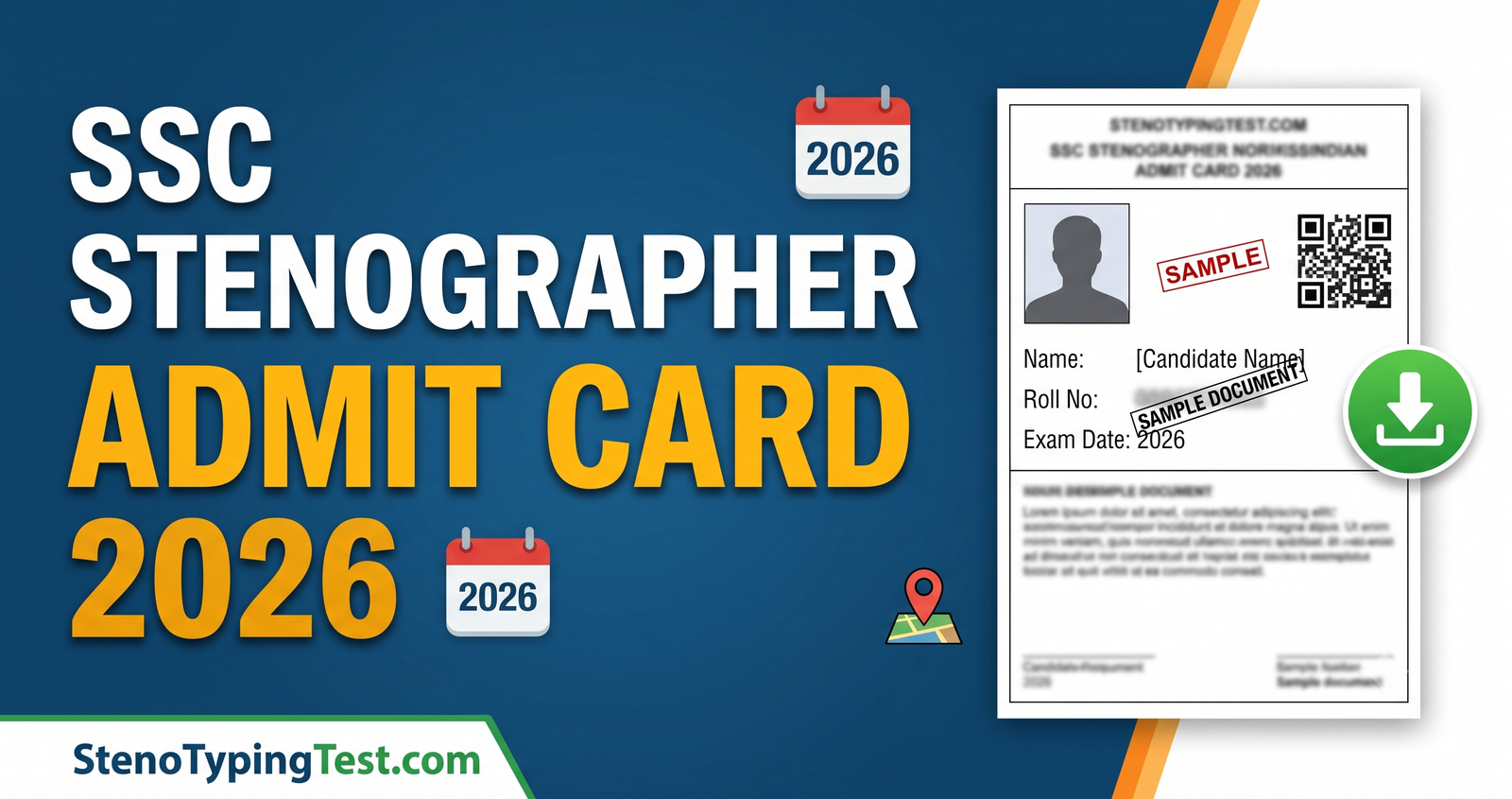 SSC Stenographer Admit Card 2026 – Download Kaise Karein
