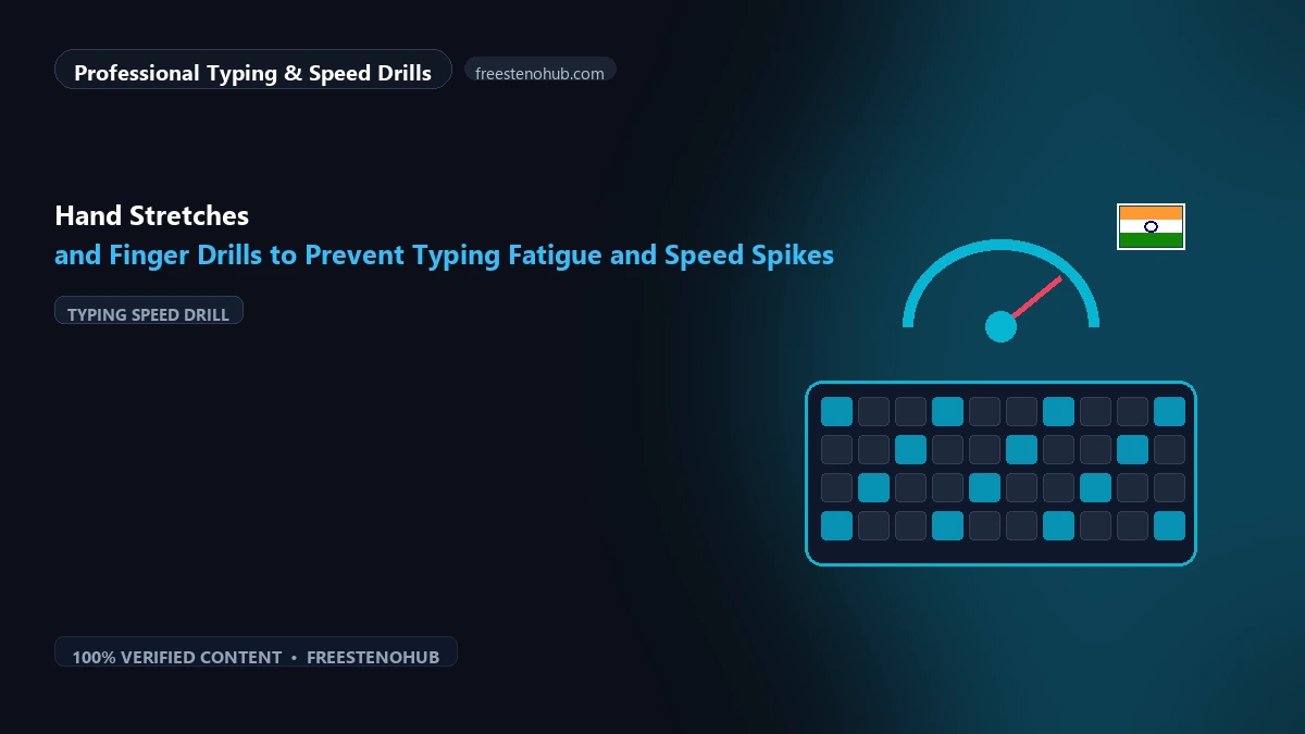 Hand Stretches and Finger Drills to Prevent Typing Fatigue and Speed Spikes
