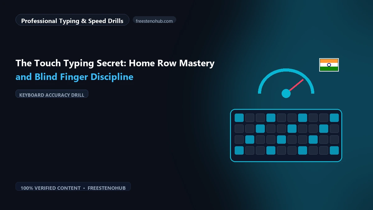 The Touch Typing Secret: Home Row Mastery and Blind Finger Discipline