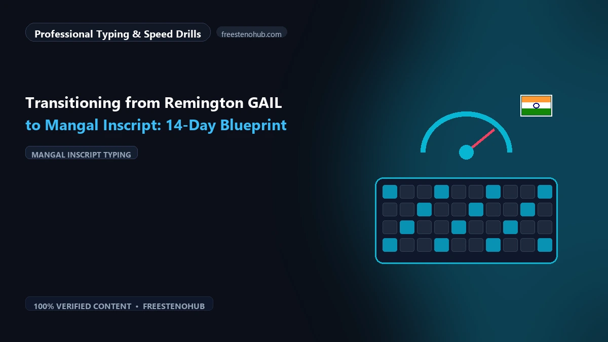 Transitioning from Remington GAIL to Mangal Inscript: 14-Day Blueprint