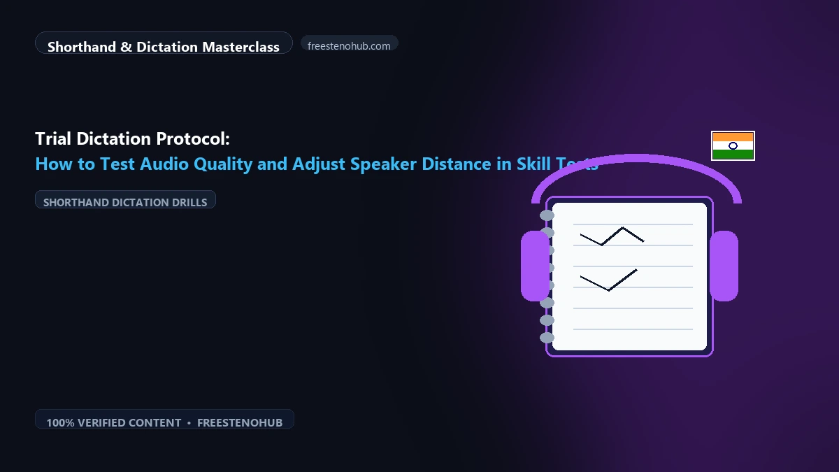 Trial Dictation Protocol: How to Test Audio Quality and Adjust Speaker Distance in Skill Tests